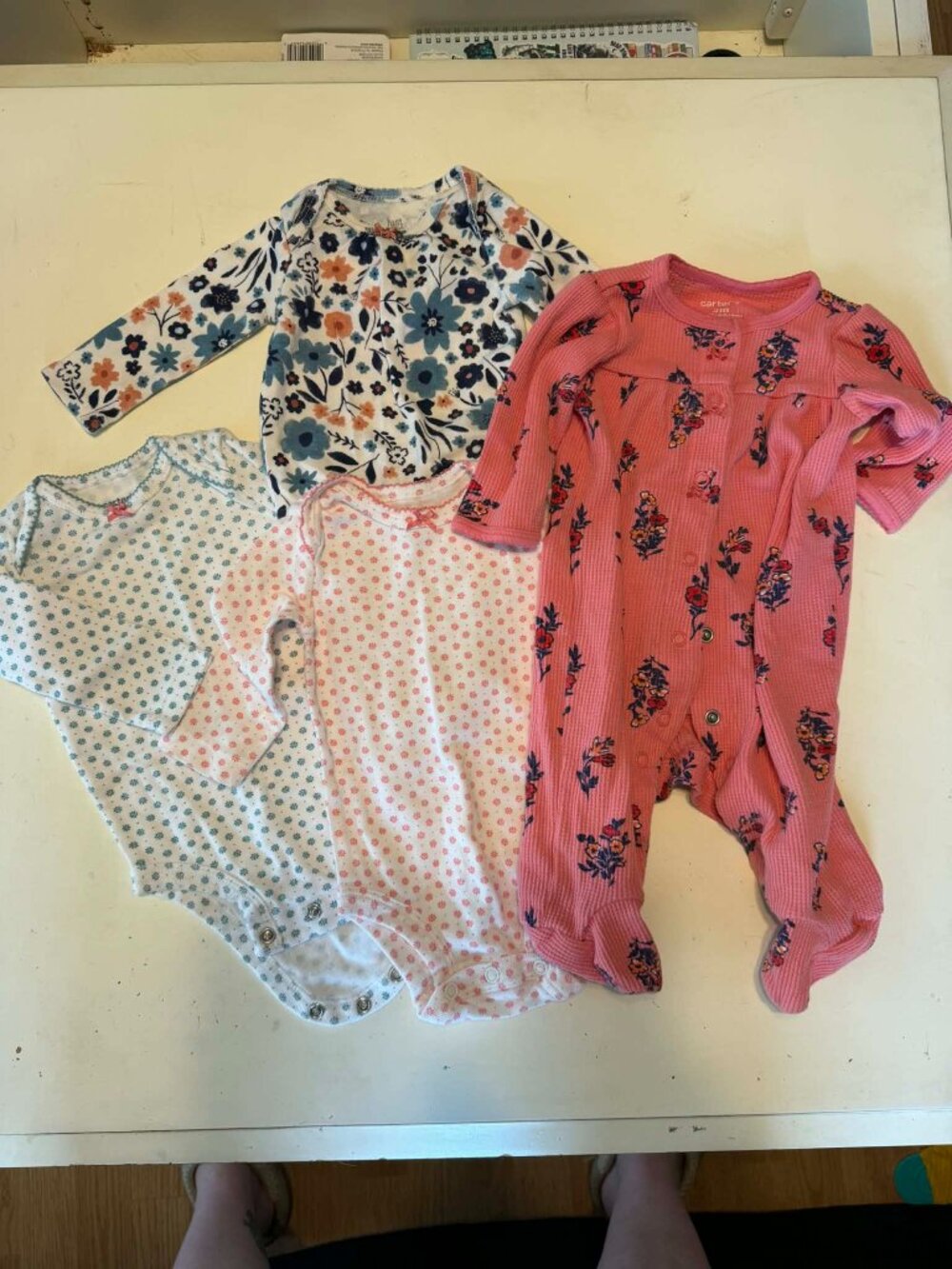 Baby Girl Long Sleeved Bodysuits 3 Months